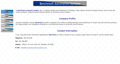 Desktop Screenshot of benchmarkautomationsystems.com
