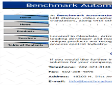 Tablet Screenshot of benchmarkautomationsystems.com